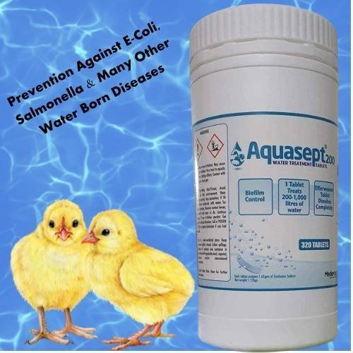 AQUASEPT |Farm Water treatment NADCC Chlorine tablets| 🐔